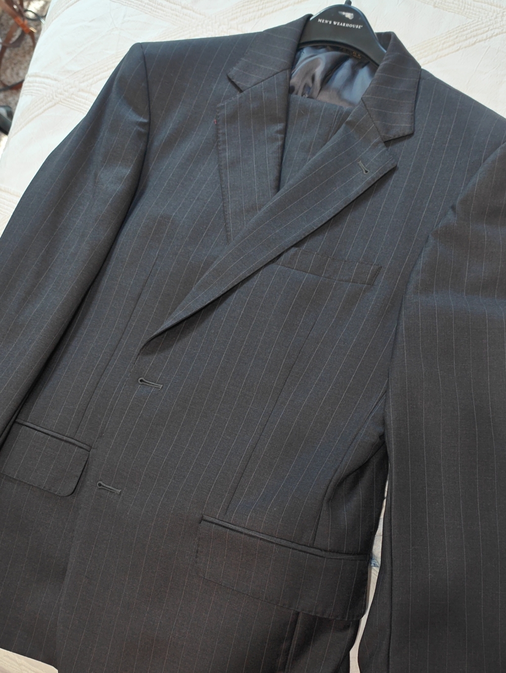 Jos. A. Bank Black Pinstripe Suit Jacket